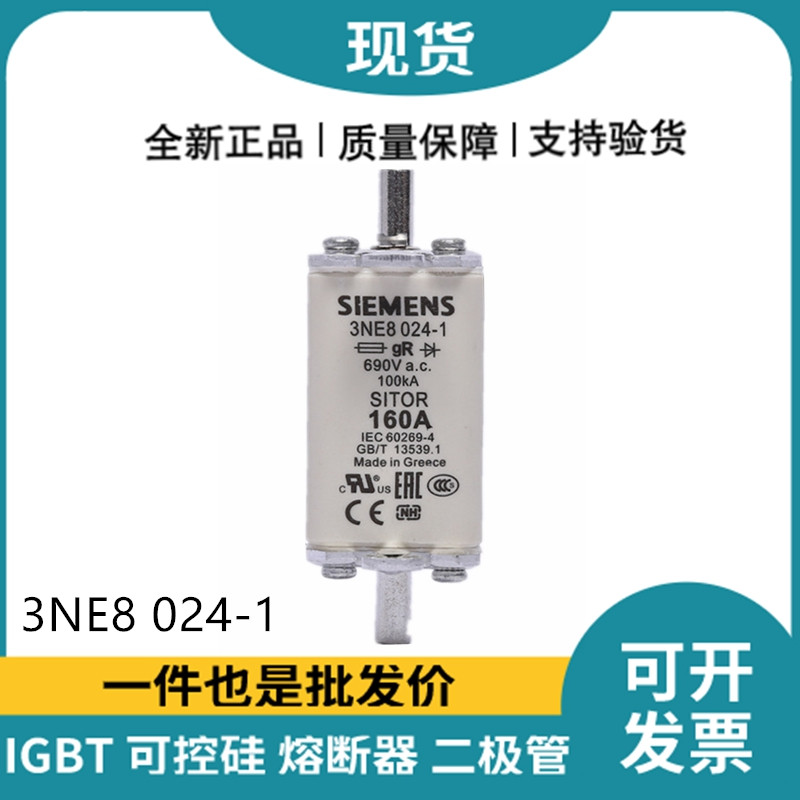 西門子Siemens低壓熔斷器 3NE8024-1 快速熔斷器